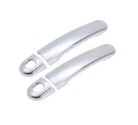 VQLDPX Housses Poignée Porte Garniture De Poignée Porte Pour VW Pour Golf 4 MK4, Pour Rabbit A4 1J (1997-2006) Protection Extérieure Aspect Fibre Carbone Chromé Décorative Extérieure Voiture(Noir 1)