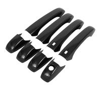 VQLDPX Housses Poignée Porte Garniture De Poignée Porte Voiture Avec Smartkey Pour Jeep Pour Grand Pour Cherokee 2011-2021 Autocollant Décoratif Décorative Extérieure Voiture(Noir 2)