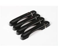 VQLDPX Housses Poignée Porte Garnitures De Poignées Porte Pour Jeep Pour Renegade 2015+ Avant, Arrière, Extérieur, Côtés Autocollants Décorative Extérieure Voiture(Noir 1)
