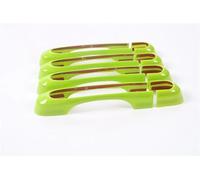 VQLDPX Housses Poignée Porte Garnitures De Poignées Porte Pour Jeep Pour Renegade 2015+ Avant, Arrière, Extérieur, Côtés Autocollants Décorative Extérieure Voiture(Vert 2)