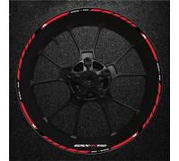VQLDPX Jantes Stickers Autocollants De Jantes De Moto pour Suzuki GSXR750 GSXR 750, Bandes Réfléchissantes, Papier Autocollant Autocollants de Jantes(Couleur 2)