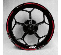 VQLDPX Jantes Stickers Autocollants pour Jantes De Moto, Bandes Réfléchissantes pour Yamaha YZF R1 YZFR1 YZF-R1 Autocollants de Jantes(Couleur 12)