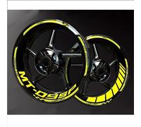 VQLDPX Jantes Stickers Autocollants pour Jantes De Moto pour Yamaha MT09 SP MT-09 MT 09 SP Autocollants pour Jantes De Moto Résistants À La Pluie Autocollants de Jantes(Couleur 6)