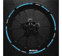 VQLDPX Jantes Stickers Autocollants Réfléchissants pour Jantes De Moto pour Kawasaki Z650 Z 650 Autocollants de Jantes(Couleur 19)