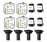 VQLDPX Kit Reparation Carburateur Kit De Réparation De Carburateur pour Yamaha XJS, XJN, Diversion, XJ600S, XJ600N, XJ600 (1996-2002), XJ 600 S N (1996-2002) Carb Remplacement Kits(Ensemble 1)