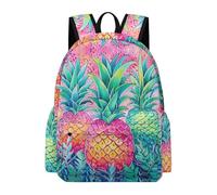 Vqqkasmn Sac à dos de voyage pour ordinateur portable, sac à dos avec trois gros ananas imprimés pour femmes, adolescents, filles, garçons, sac à dos léger résistant à l'eau