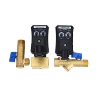 VQRINWIEL Purgeur électronique Automatique 1/2" DN15 12 V/24 V CC 110 V/220 V CA avec minuterie électronique for réservoir de gaz comprimé(Ac110v,Opt-B)