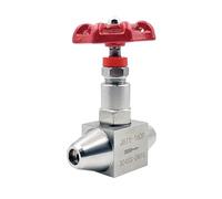VQRINWIEL Vanne à Aiguille soudée en Acier Inoxydable 304 DN6 DN10 DN15 DN20 J61Y-160P, vanne à soupape Haute Pression(1 inch)