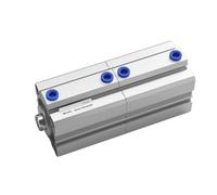 VQRINWIEL Vérin Duplex à Double résistance, alésage 20/25 mm, Course 5/10/15/20/30/35/40/45/50 mm, 1 pièce(Stroke 35mm,Bore 20mm)