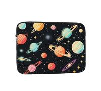 VQUVQV Housse pour ordinateur portable 13" Motif planètes colorées