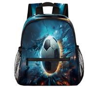 VQUVQV Sac à dos pour enfants, garçons et filles, sac à dos de maternelle, sac à dos d'école, sac de voyage, sac à dos pour enfants de 3 à 8 ans, Ballon de football 3D Energy Light