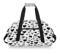 VQUVQV Sac de sport résistant à l'eau, sac de voyage pour garçons et filles, Motif cœur d'encre