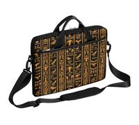 VQUVQV Sacoche pour ordinateur portable - Pour homme et femme - Étanche - Avec bandoulière, Rayure symbole de l'Égypte ancienne