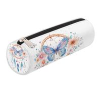 VQUVQV Trousse à crayons pour fournitures scolaires pour filles, garçons, étudiants, papeterie, rangement, Attrape-rêves fleurs et cœurs, Organiseur de sac