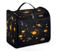 VQUVQV Trousse de toilette à suspendre, grande trousse de toilette de voyage, trousse de maquillage pour homme et femme, Système solaire de l'univers