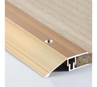 VQWQV Barre De Seuil Aluminium, Bandes De Transition De Sol, L90cm avec Base, Recouvrement Comble La Hauteur Entre 0,6 Et 2,5cm(Gold,W4.3cm)