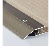 VQWQV Barre De Seuil Aluminium, Bandes De Transition De Sol, L90cm avec Base, Recouvrement Comble La Hauteur Entre 0,6 Et 2,5cm(Gray,W5.5cm)
