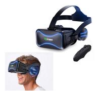 VR Casque Lunettes avec écouteurs Casque de réalité virtuelle Compatible avec Mobiles Android/iPhone de 4 7 à 6 Pouces