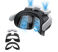 VR Double ventilateur de refroidissement compatible avec Meta Quest 3, circulation de l'air, retrait rapide, anti-buée, interface faciale, masque facial pour Meta Quest 3 uniquement