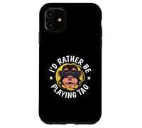 VR Gaming Laser Tag Gamer Funny I'd Rather Be Playing Tag Coque pour iPhone 11