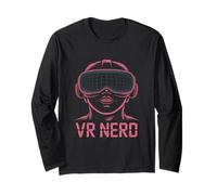 VR Nerd Design technologique futuriste Manche Longue