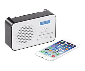 VR-Radio Radio mobile numérique DAB+ / FM 8 W avec fonctions bluetooth 5.0 et réveil DOR-215