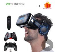 VR Shinecon 10.0 Casque 3D lunettes Casque de réalité virtuelle pour Smartphone lunettes de téléphone intelligent Casque Viar jumelles de jeu vidéo With Remote A