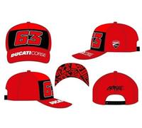 VR46 BAGNAIA - Ducati Dual Line,Cap,Bambino,Red,