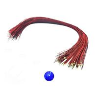 Vrabocry 20 pièces 0805 Bleu SMD Micro 20mA Diodes LED Mini diode LED soudées avec lignes micro flash de 30 cm de long pour décoration de modélisme à faire soi-même