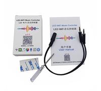 Vrabocry DC5-24V LC1000A Wifi Musique Contrôleur Spectre Pour LED Digital Simple Adressable Bande 8-1024 Pixel Intégré Microphone