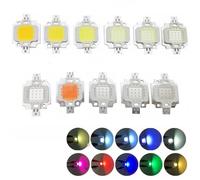 Vrabocry Lot de 2 puces LED haute puissance 10 W Bleu 460 nm 470 nm 900 mA CC 9 V-11 V 10 W SMD COB Lumière Emetteur Composants Diode 10 W Ampoule Perles Éclairage DIY