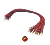 Vrabocry Lot de 20 mini diodes LED 0805 orange SMD micro 20 mA - Mini diode lumineuse LED soudée avec lignes micro flash de 30 cm de long - Pour décoration de modélisme à faire soi-même