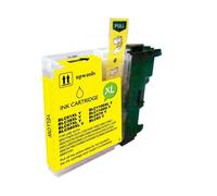 VRAC - Cartouche d'encre générique jaune Brother LC980XL/LC1100XL/LC985XL - Remplace LC980Y/LC1100Y/LC985Y