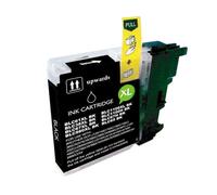 VRAC - Cartouche d'encre générique noire Brother LC980XL/LC1100XL/LC985XL - Remplace LC980BK/LC1100BK/LC985BK