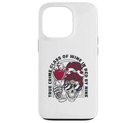 Vrai Crime Glass of Wine in Bed by Nine Funny Fan Meme Coque pour iPhone 13 Pro