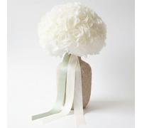 Vrai Hortensia Stabilisé Blanc, Naturel et préservé, Grande Taille XXL, Souvenir de Mariage Éternel, Centre de Table Mariage, Bouquet Fleur séchée (Blanc)