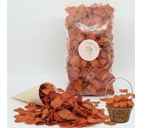 Vrai Pétales d'Hortensia Séchés Orange Terracotta - Confettis de Mariage Biodégradables Naturels Fleurs séchées pour Lancer de Pétales et Décoration Bohème Champêtre - 1L France