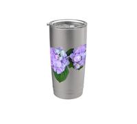 Vraiment comme des hortensias Fleur d'hortensia Gobelet isotherme en acier inoxydable double paroi