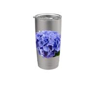 Vraiment comme des hortensias Fleur d'hortensia Gobelet isotherme en acier inoxydable double paroi