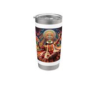 Vraiment comme Kathakali, danse traditionnelle indienne, culturelle Gobelet isotherme en acier inoxydable double paroi