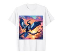 Vraiment comme Le dard Serpent Anhinga T-Shirt Graphique avec Valeur, Homme, Blanc, L