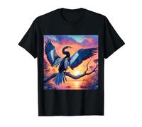 Vraiment comme Le dard Serpent Anhinga T-Shirt Graphique avec Valeur, Homme, Noir, S