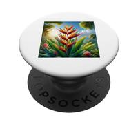 Vraiment comme les fleurs d'héliconia - Heliconia PopSockets PopGrip Adhésif