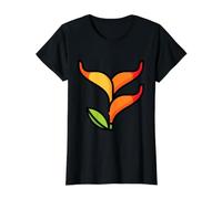 Vraiment comme Les Fleurs d'héliconia - Heliconia T-Shirt Graphique avec Valeur, Femme, Noir, M