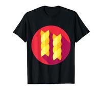 Vraiment comme Les pâtes Fusilli T-Shirt Graphique avec Valeur, Homme, Noir, XL