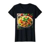 Vraiment Les pâtes Pappardelle T-Shirt Graphique avec Valeur, Femme, Noir, M