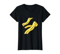 Vraiment Les pâtes Pappardelle T-Shirt Graphique avec Valeur, Femme, Noir, M