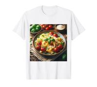 Vraiment Les pâtes Pappardelle T-Shirt Graphique avec Valeur, Homme, Blanc, M
