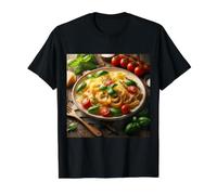 Vraiment Les pâtes Pappardelle T-Shirt Graphique avec Valeur, Homme, Noir, M