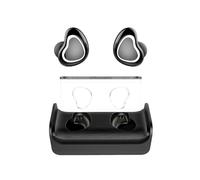 [Vraiment sans fil] écouteurs intra-auriculaires stéréo Bluetooth 5.0 Twins légers avec étui de chargement, noir